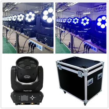 

4PCS +Roadecase led performance dmx moving head led beam high bright rotating super beam 6x25w