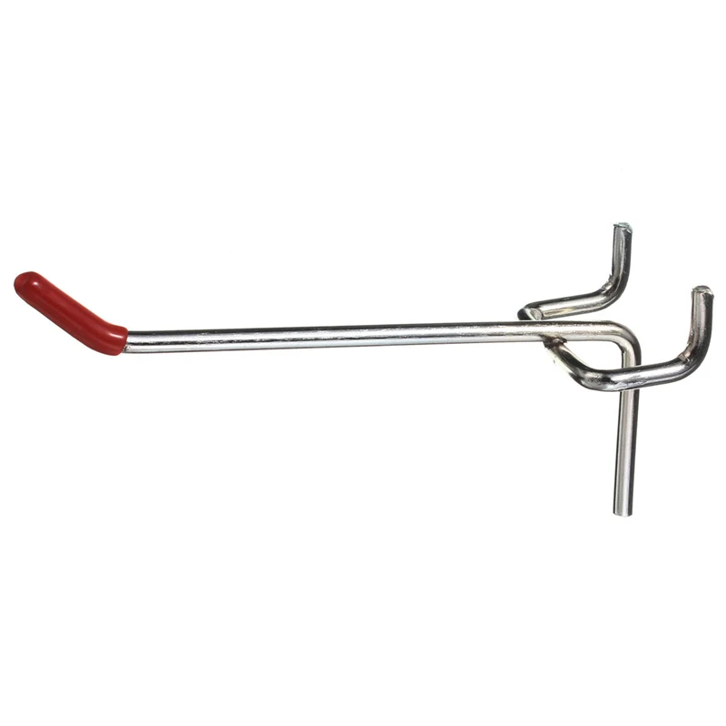 25 шт. металлические крючки для Pegboard вешалки Pegboard Крючки для подвешивания инструментов гаража организации хранения для розничной демонстрации