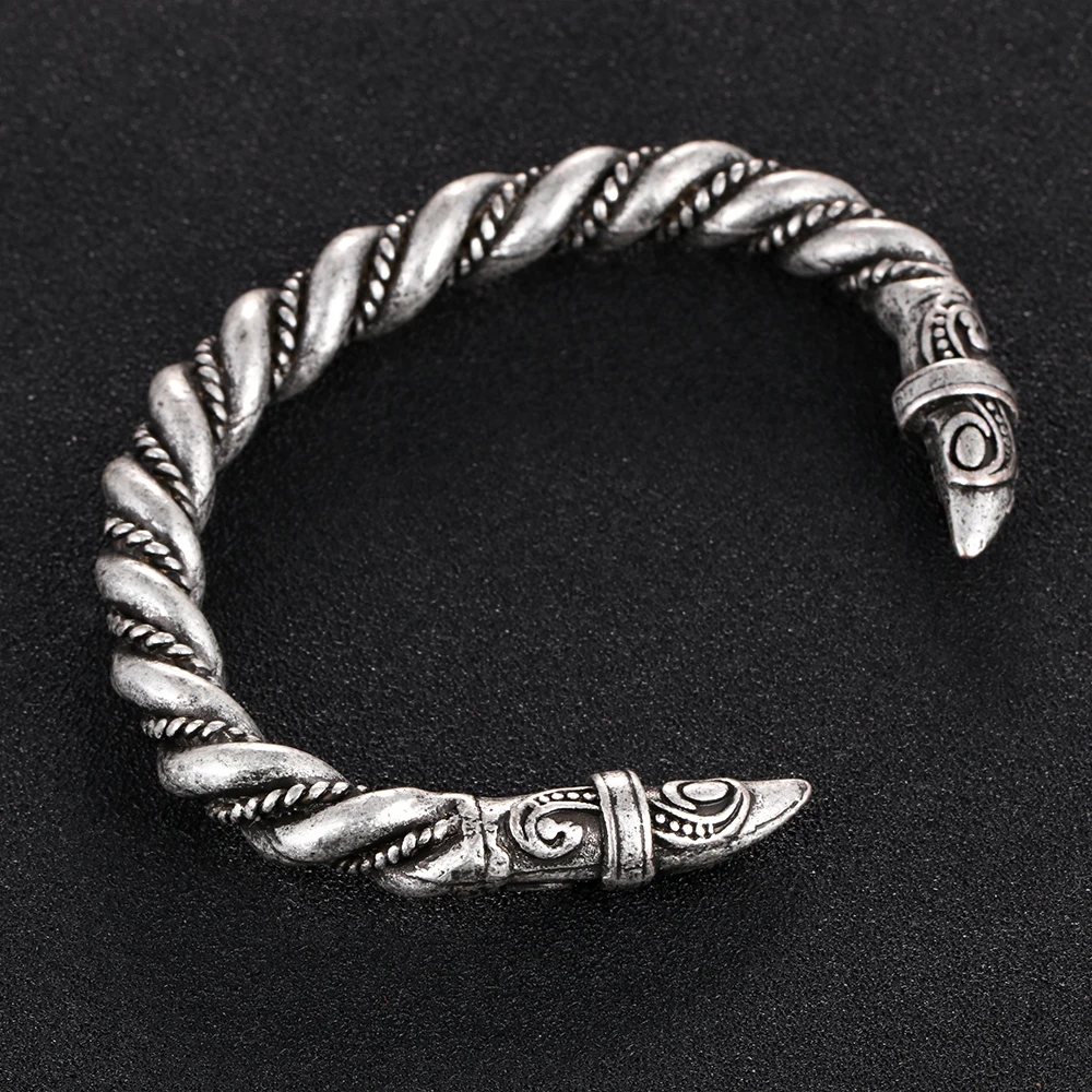 Браслет для мужчин античное серебро ручной работы витой браслет|arm ring|men banglearm jewelry
