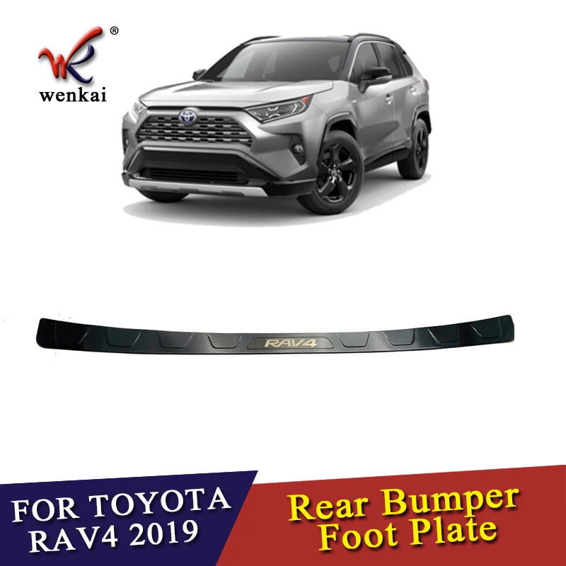 Для Toyota Rav4 2019 2020 из нержавеющей стали задняя коробка ворота двери бампер порог