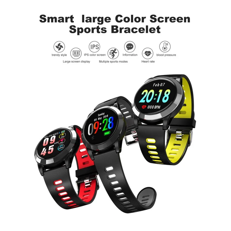 2019 Новинка ECG + PPG Смарт-часы мужские IP67 водонепроницаемые спортивные часы монитор сердечного ритма кровяное давление Smartwatch для Android IOS