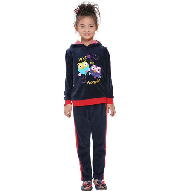 Nova kids wear suits winter baby girls clothing sets apllique children