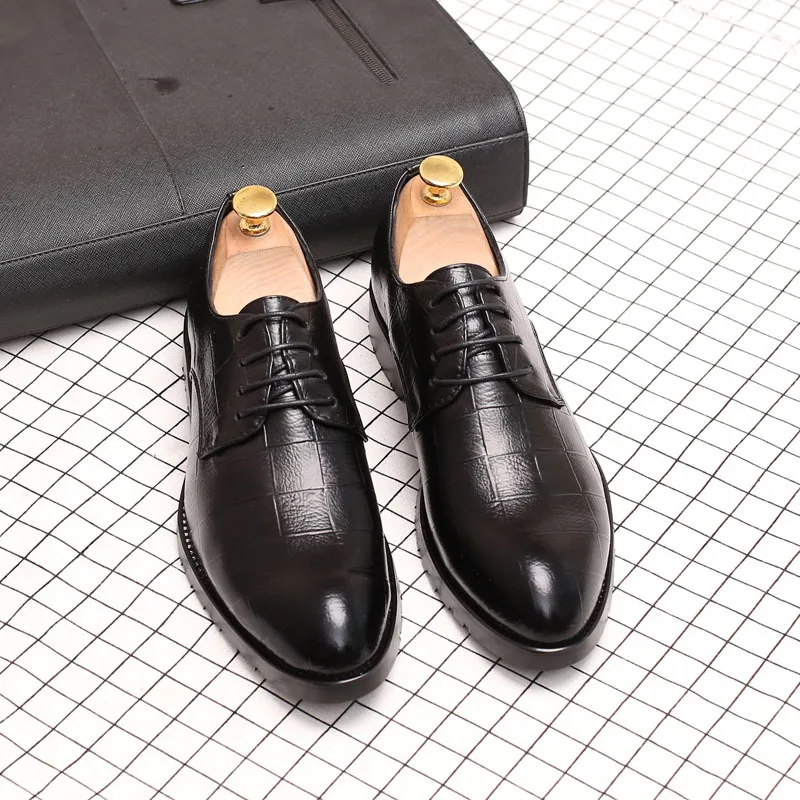 

REETENE High Quality Leather Men'S Flats Shoes Men Footwear Casual Men'S Winter Shoes Fashion Men Oxford Shoes For Business