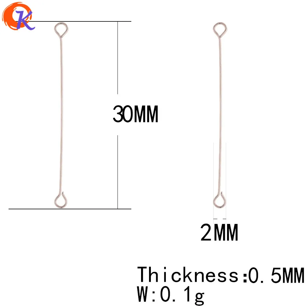 Cordial Design 100Pcs 2*30MM Jewelry Accessories/DIY Making/Earrings Connectors/Stainless Steel Stick/Hand Made/Jewlry Findings