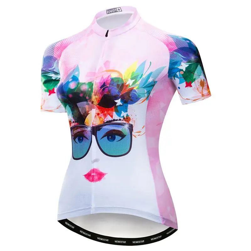 Weimostar Для женщин Велоспорт трикотаж Лето быстросохнущая горный велосипед трикотаж дышащий велосипед рубашка Майо Ciclismo Велоспорт носить полиэстер - Цвет: Model 16