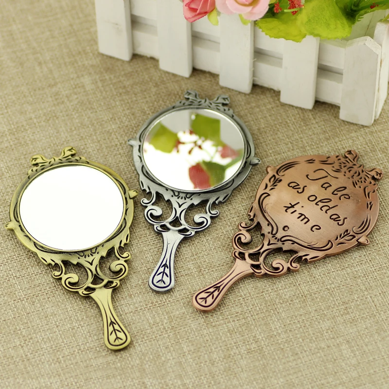 

Beauty and the Beast Necklace Jewelry Tale As Old As Time Mirror Women's Fashion Makeup Mirror Charm Wedding Gifts for Women