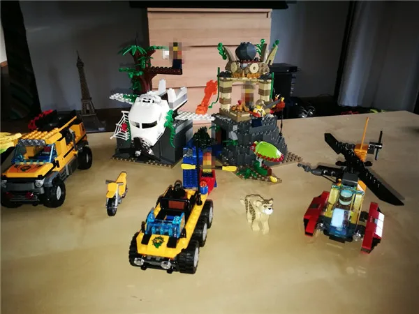 

2018 Genuine The Jungle Exploration Site Set DIY Toy City Series Compatible Lepins Building Blocks Bricks Boys Girls Gift