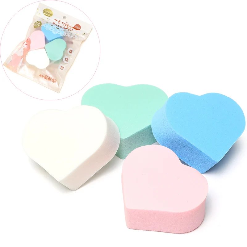 

Heart Shape Makeup Powder Puff Sponge Foundation Finishing Soft Cosmetic Blender