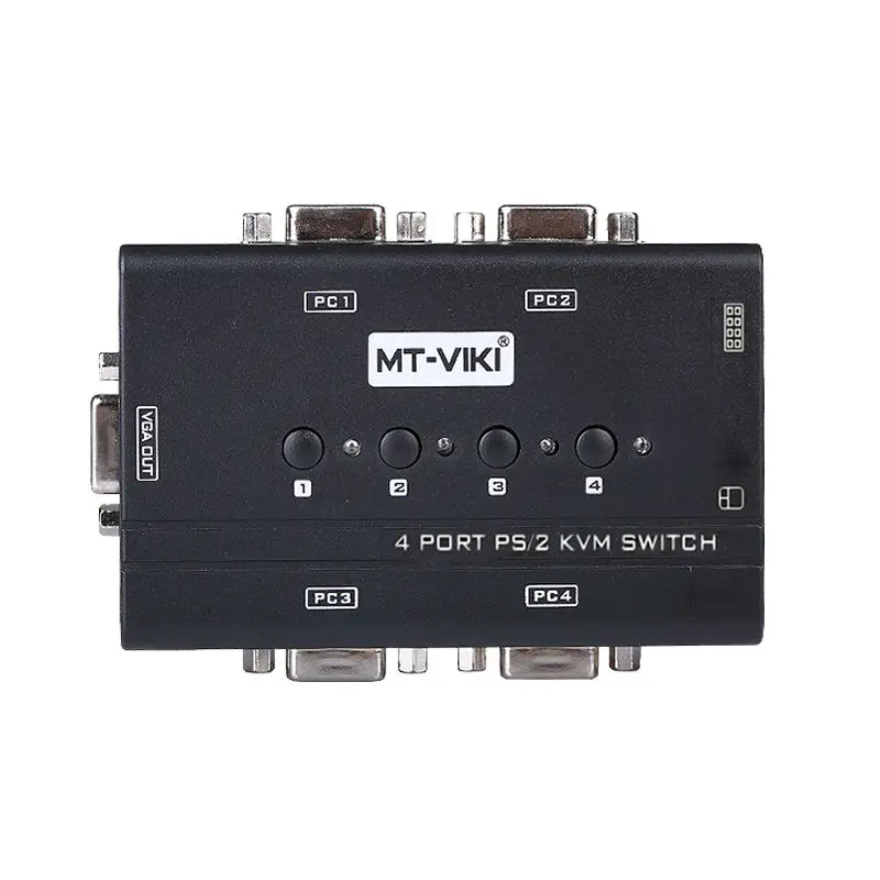MT Viki KVM переключатель 4 в 1 PS2 ручной VGA компьютерный компьютера поделиться
