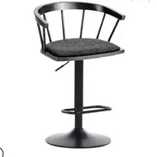 Твердый деревянный барный стул, высокий стул, вращающийся барный стул, модный и простой стул Виндзор, бытовой подъемный стул