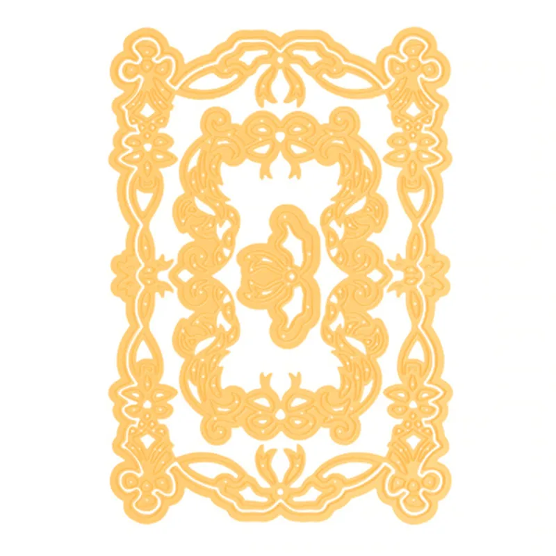 

Naifumodo Frame Metal Cutting Dies Scrapbooking Background Craft Dies Card Making Embossing Lace Pattern New Dies for 2019