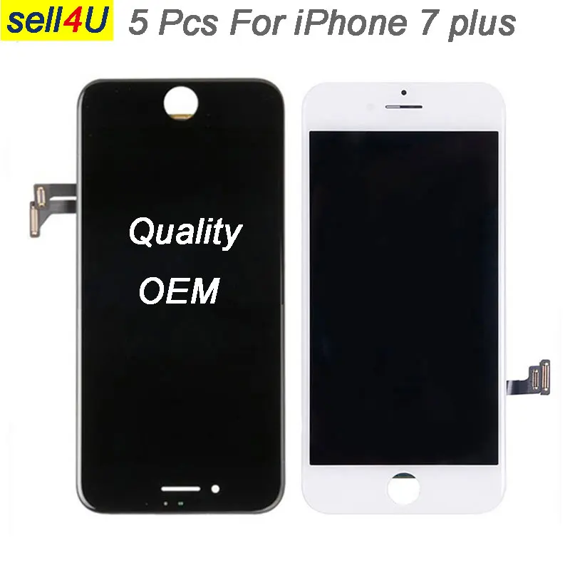

5Pcs OEM For iPhone 7 plus LCD screen , LCD display with 3D Touch Digitizer screenl assembly fo iphone 7 plus replacement parts