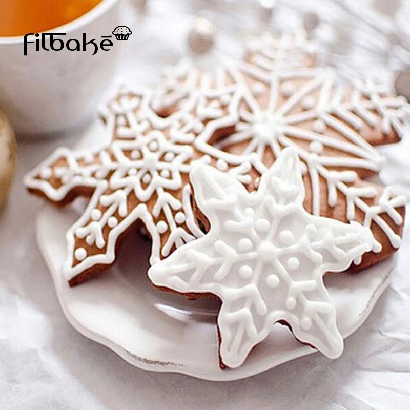 Рождественский Декор FILBAKE формы в виде елки снежинки металлический резак для