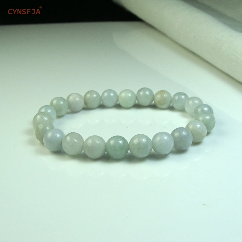 CYNSFJA Real Certified Natural Grade A Burmese Jadeite Women' Charms Amulets Bead Jade Bracelet Bangle Fine Jewelry Best Gifts