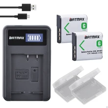 2Pcs NP BG1 FG1 NP BG1 Battery LCD USB Charger for SONY Cyber shot DSC H3