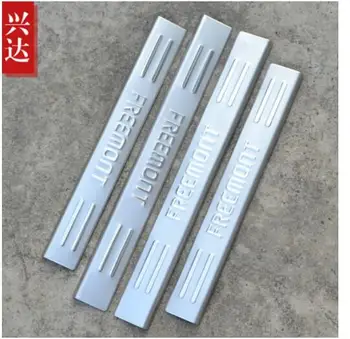

high quality Stainless steel Door Sill Scuff Plate panel kick step protector threshold For FIAT Freemont 2012-2014