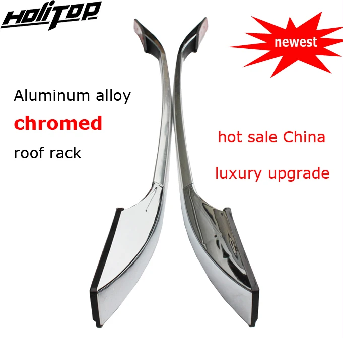 

Top luxurious luggage roof rack roof rail bar for Peugeot 3008, aluminium alloy+chromed surface, very shinning surface,2010-2016