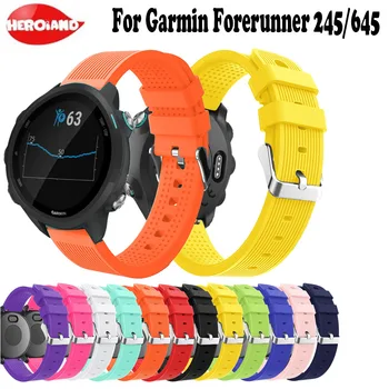 

Strap For Garmin Forerunner 245/245M/645 band 20mm Sport Silicone belt Bracelet For Garmin Vivoactive 3 Watch Accessories