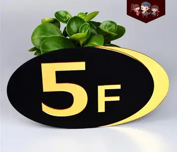 

Stairs floor number wall signage board sticker plate