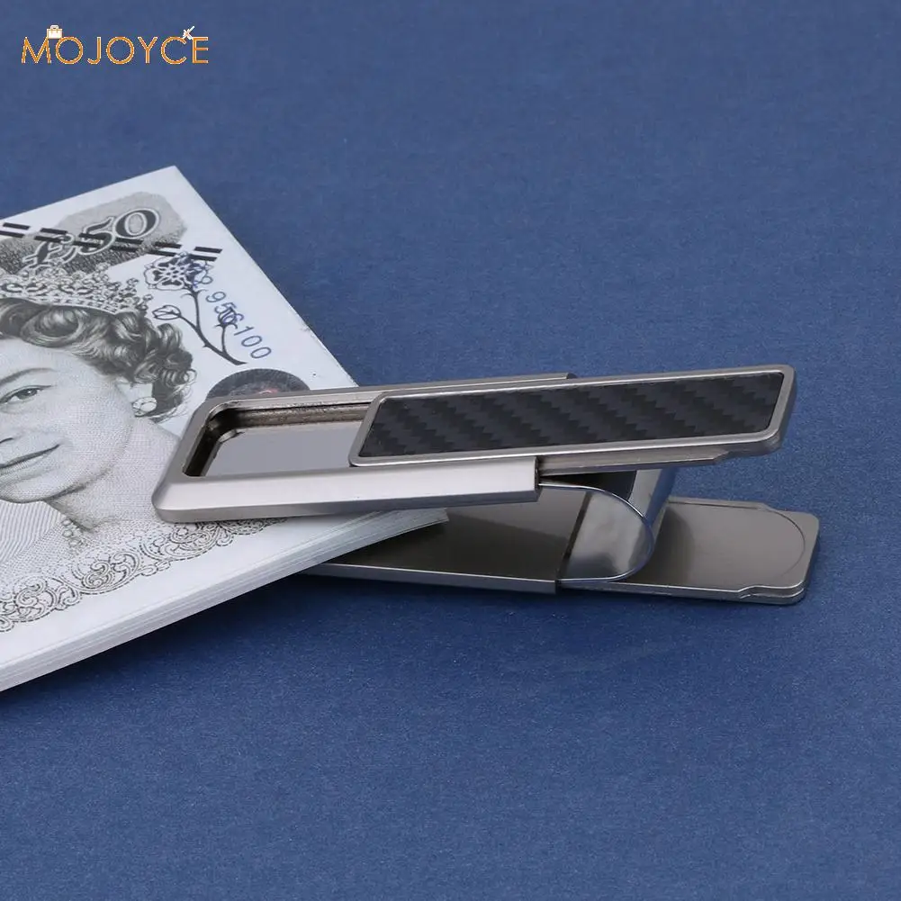 Stainless Steel Alloy Mens Money Clip Wallet Women Slim Metal Money Holder Couple Safe ID Card Clip Clamp money clips wallet id credit card holder