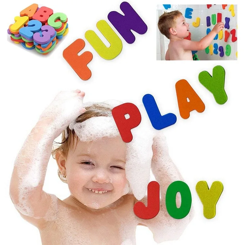 

36PCS/set Baby Children Kids Educational Toy Letters Numbers Foam Floating Bathroom Bath Tub Alphabet Learning Boy Girl Kid Toy