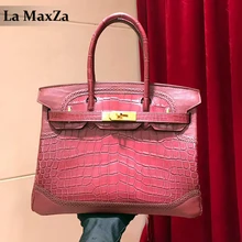2017 women’s luxury alligator leather handbag