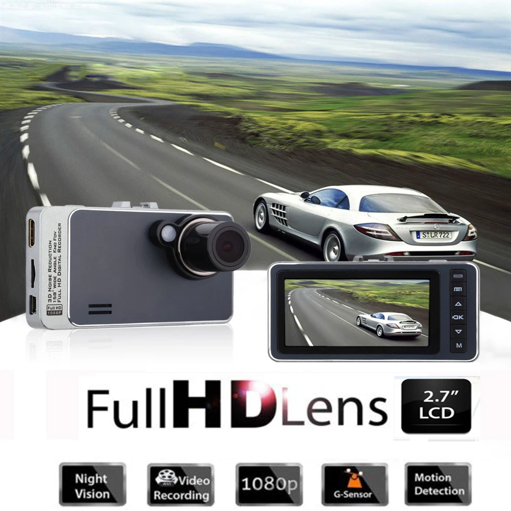 

Mini Portable 2.7inch HD 1080P Car DVR Camera G-sensor Super Night Vision Camcorder Driving Recorder 140 Wide Angle