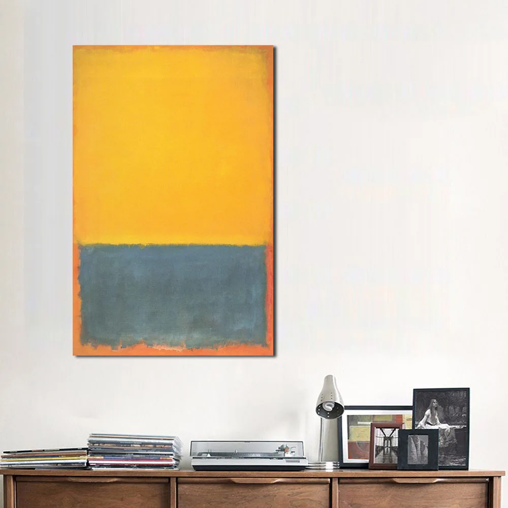 JQHYART Mark Rothko Классическая натюрморт картина маслом Гостиная Холст Современные картины для искусства без рамки