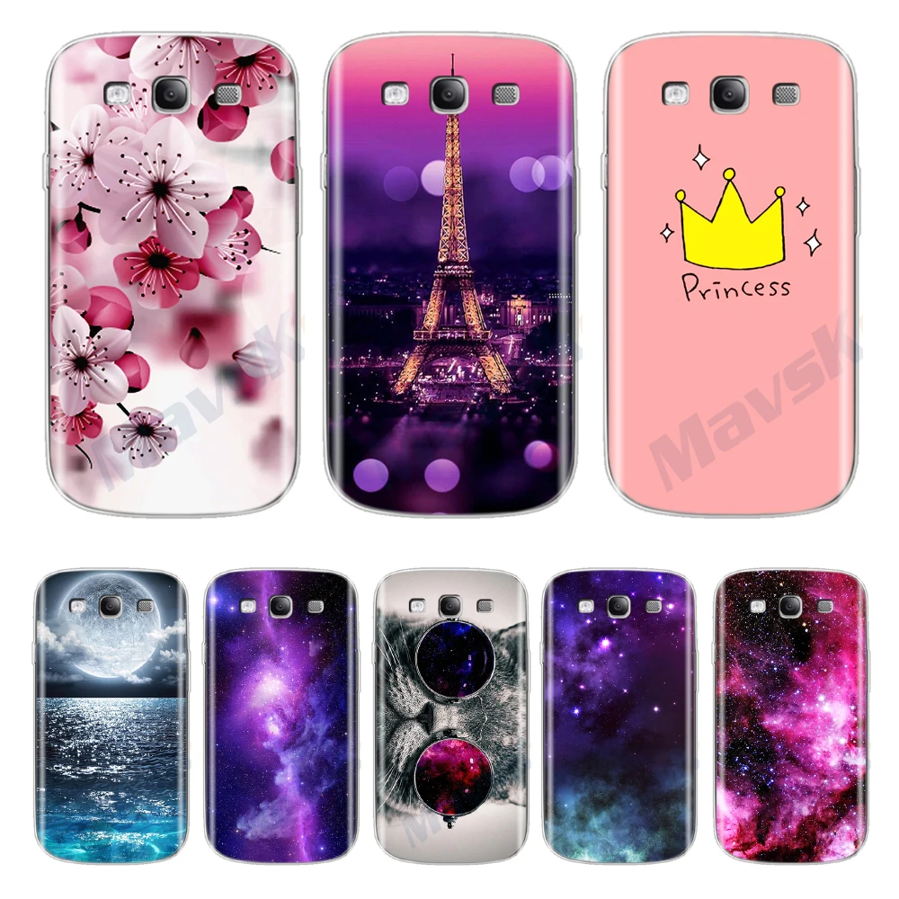 Задняя крышка для телефона, чехол для samsung Galaxy S3, Цветочный чехол для телефона для samsung Galaxy S3 Duos Neo S3 I9300, Мягкий ТПУ силиконовый чехол s