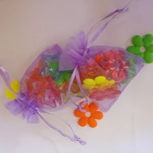 100 шт. 25*35 см светло-фиолетовый мешочек из органзы Ювелирная упаковка Дисплей сумки шнурок мешок для браслет/ ожерелье мини пряжи мешок