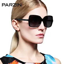 PARZIN Модные солнцезащитные очки Для женщин Винтаж заклепки Поляризованные, большие женские солнцезащитные очки Oculos De Sol Gafas черный+ упаковочная коробка 9272