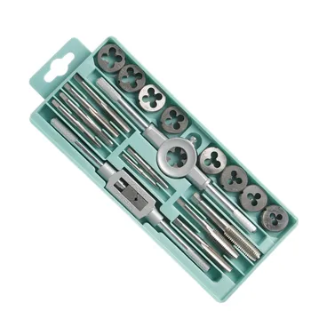 

20 Pcs/Set Taps Dies Metric Set M3-M12 Screw Thread Plugs Taps Carbon Steel Screw Taps With Tap wrench Hand Tools