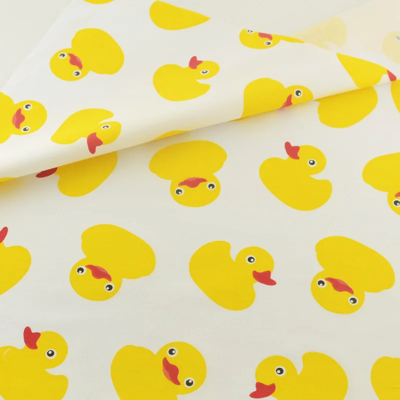 Teramila Yellow Ducks Cotton Fabric Tissue Home Textile Patchwork