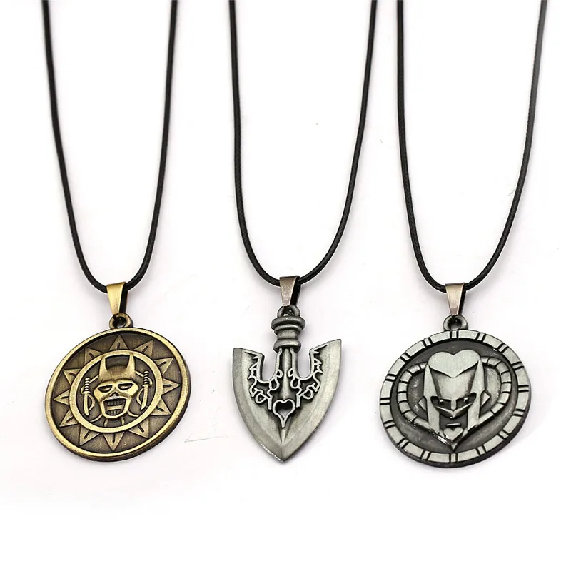 

Hot Anime JOJOS BIZARRE ADVENTURE Necklace Metal Rape Chain Necklaces Crazy D Pendant Higashikata Josuke Jewelry For Men Women