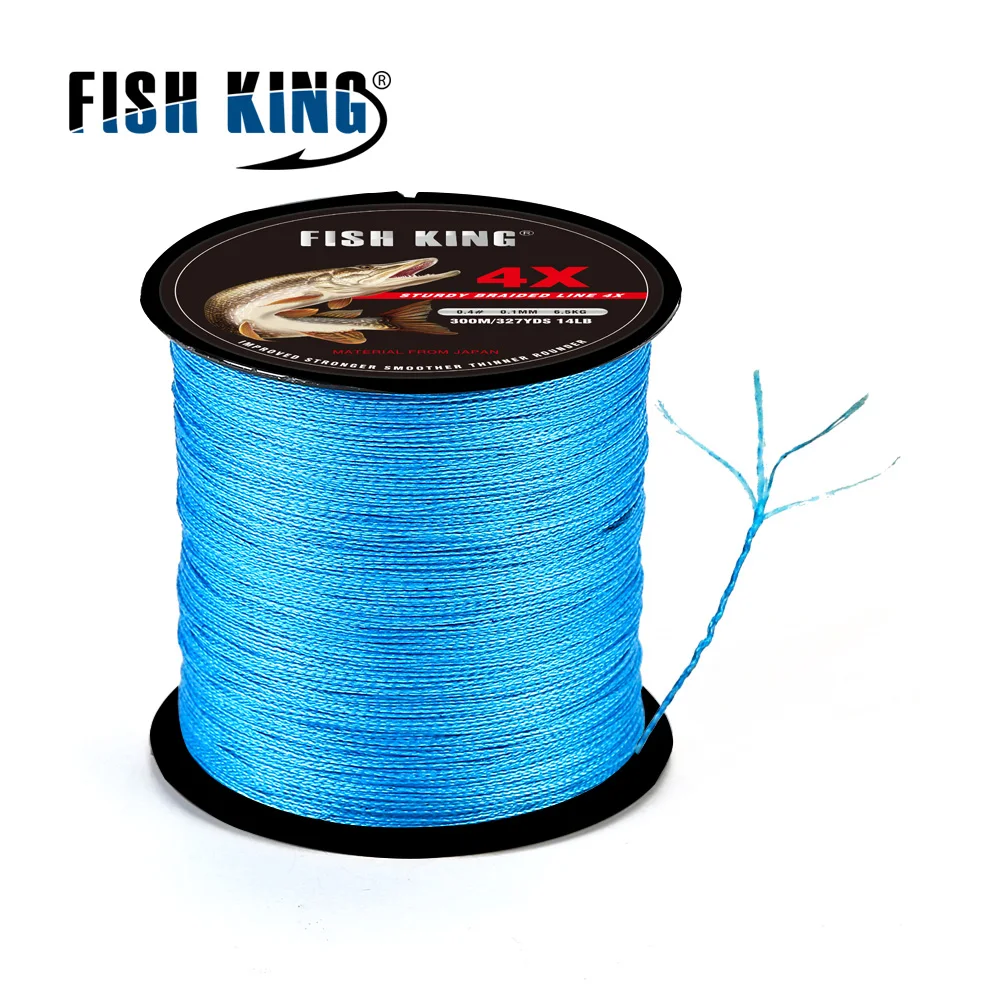 Fish king الماركة triposeidon سلسلة 300 متر 330 متر pe مضفر خط الصيد 4 يقف 8lb 10lb 20lb 60LB multifilament خط الصيد