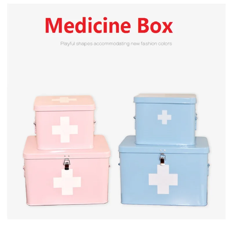 

1Pcs Medicine Box,Password Lock Storage Box Square Lovely Jar Iron Candy Box Tin Storage Snack Gift Durable Quality Thickness