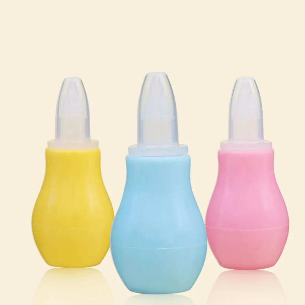 Manual Silicone Nasal Aspirator Nasal Suction Pump Baby Nasal Suction