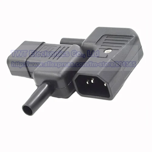 

IEC 320 C14 Right Angle Male Plug Connector,Rewirable , Assembly ,DIY,10pcs ,Free shipping