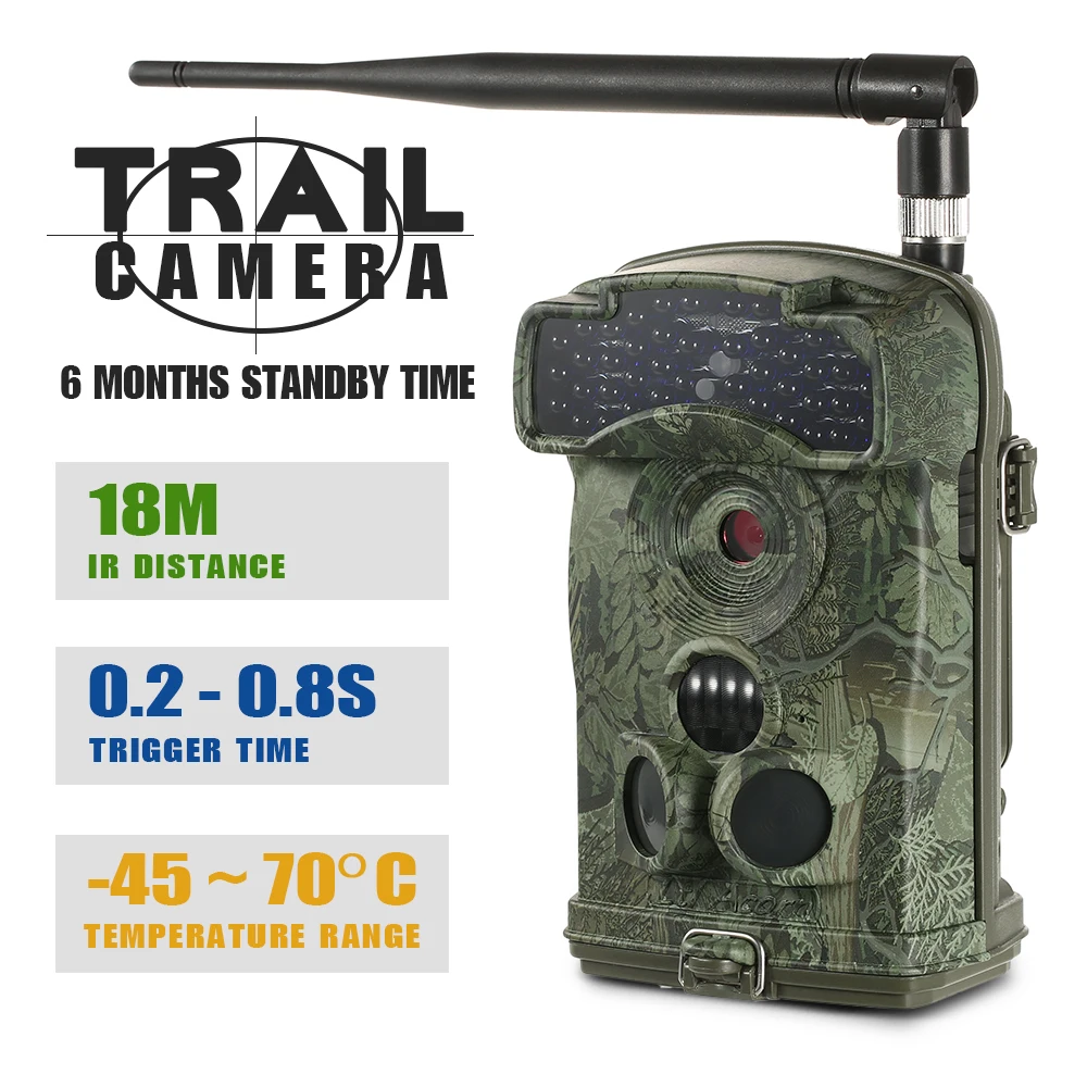 

Hunting Camera Infrared Night Vision 1080P 3G Wireless Wide Angle Waterproof Motion Detect Wildlife Scouting Hunt Trail Camera