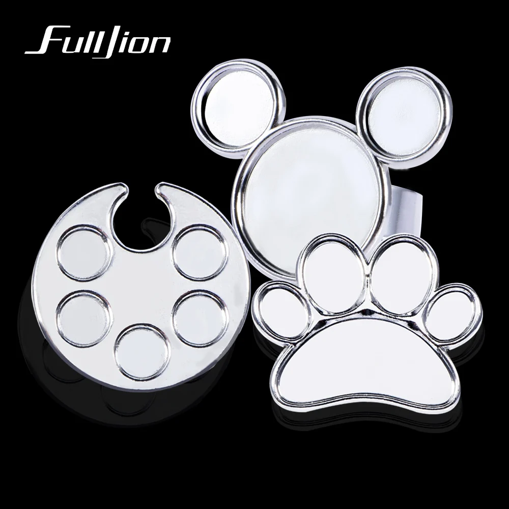 Fulljion 1 шт. Металлизированное украшение для ногтей кольцо с палитрой Гель лак