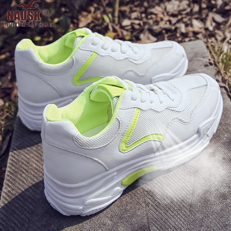 

NAUSK Women Casual Shoes Summer 2018 Spring Women Shoes Fashion Embroidered Breathable Hollow Lace-Up Women Sneakers