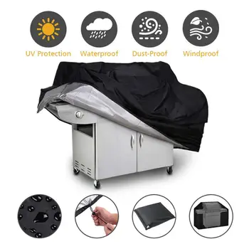 

1PC Waterproof BBQ Grill Barbeque Dust-proof Cover Outdoor Furniture Anti Dust Protector For Gas Charcoal Electric Barbe QA 101