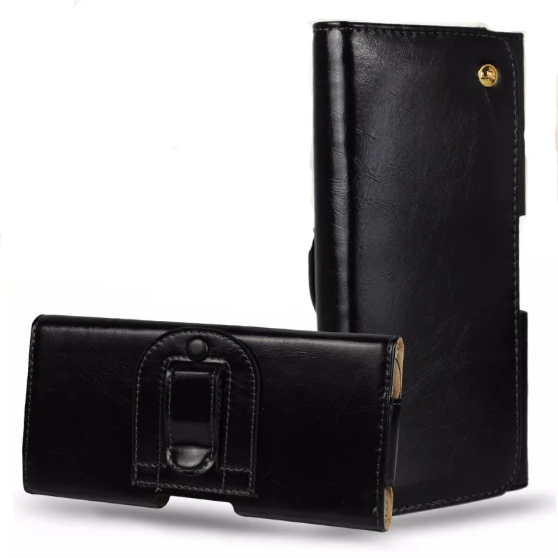 Universal Genuine Leather Belt Clip Holster Pouch Bag Case