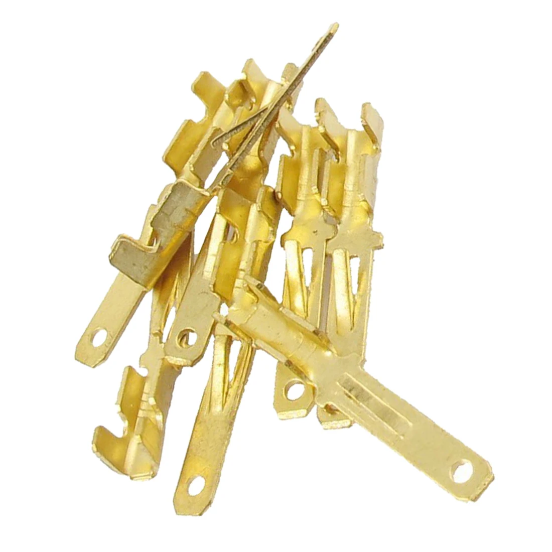 BMBY Hot Male Spade Crimp Terminals Wiring Connectors, 2.8 mm, Gold