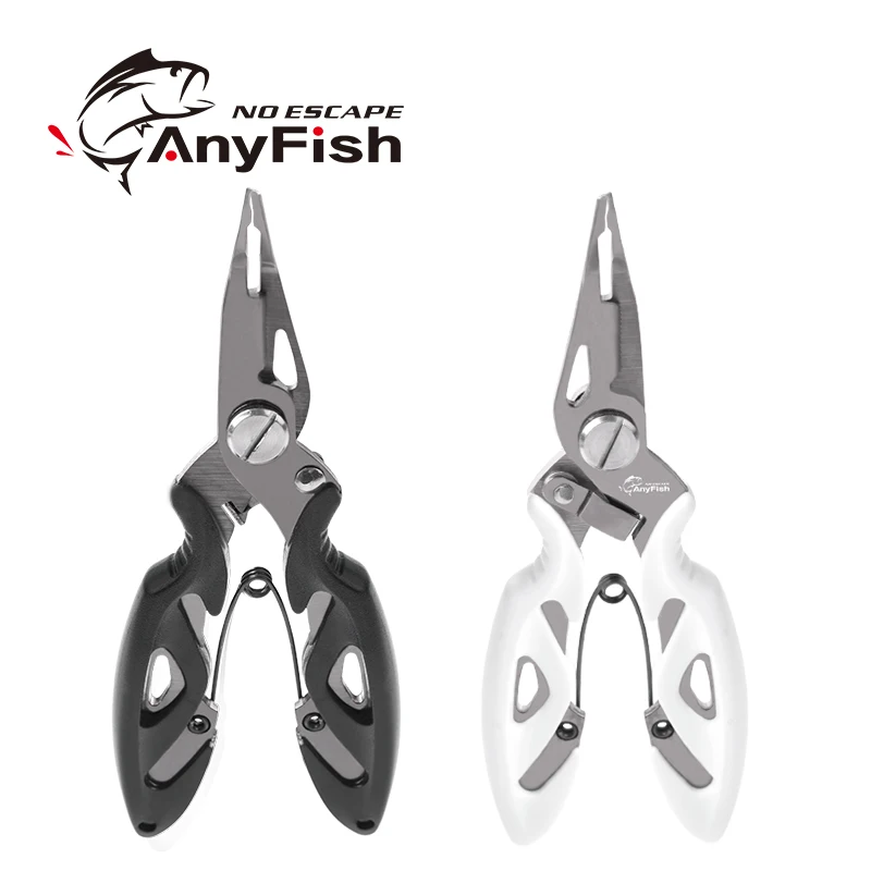 

ANYFISH Fishing Plier Titanium plating Scissor Braid Line Lure Cutter Hook Remover Tackle Tool Cutting Fish Use Tongs Scissors