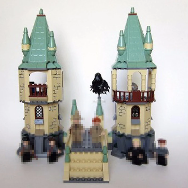

New Hogwarts Magic School Movie Series fit legoings 4867 Harry potter figures city Building Blocks Bricks diy Toys Kids Gifts