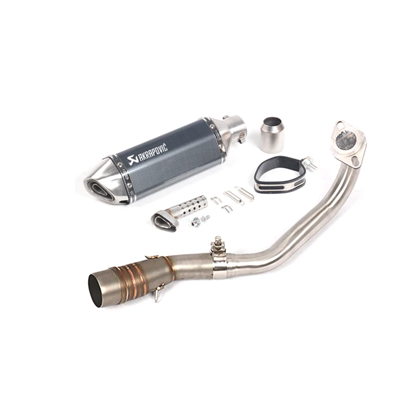 Middle Link Pipe full system with akrapovic exhaust For Yamaha X MAX