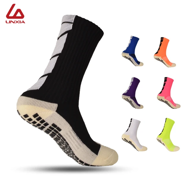 US $6.59 2019 Sports Socks AntiSlip Football Socks Thickened Breathable Football Socks Men Women Running Cy