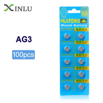 

Wholesale 1lot=100pcs AG3 392A L736 LR41 392 384 SR41SW CX41 192 button cell coin Battery for watch,Cosmosnewland battery