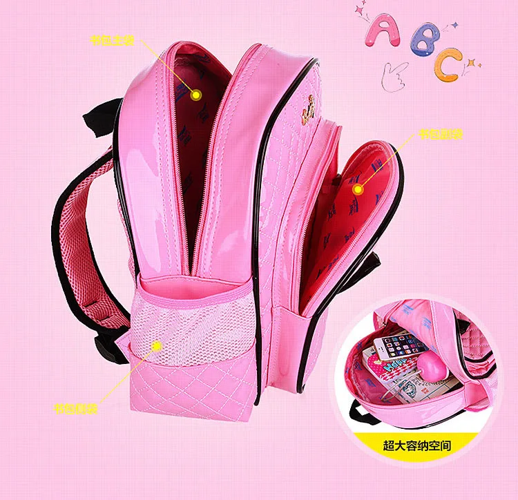 Years лет девочек детский школьный рюкзак принцессы розовый мультфильм рюкзак для маленьких девочек Школьные сумки Дети Ранец детский рюкзак